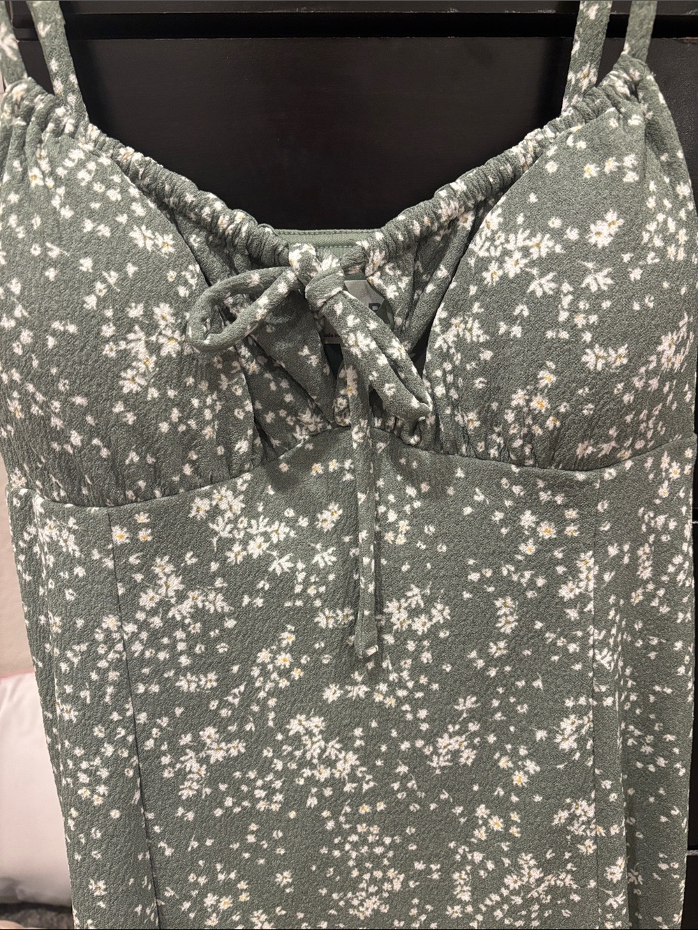 No Boundaries Green Floral Maxi Dress - Picture 5 of 5